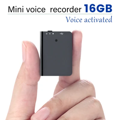 Mini grabadora de sonido, grabadora de voz de 8/16GB, dispositivo de grabación de Audio Digital, grabadora activada por voz MP3 USB pequeña profesional5.011 Comentarios40 Pedidos